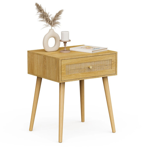 Bedside table with natural - bedside,