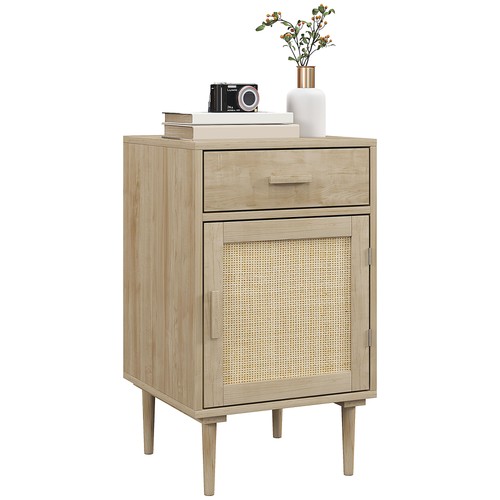 Bedside table rattan - table,