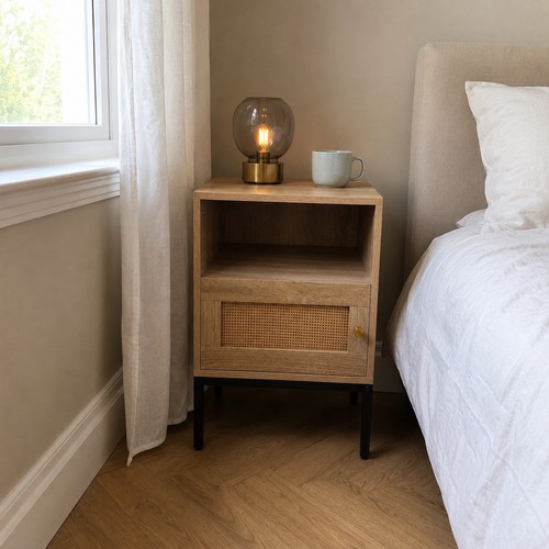Set light wood rattan - wood,