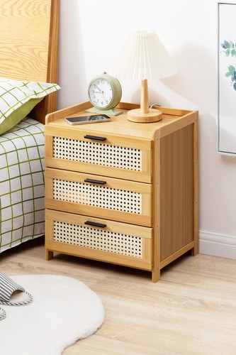 Wooden bedside table bedroom - wooden,