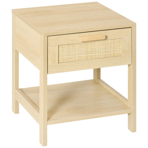 Bedside table with rattan - bedside,