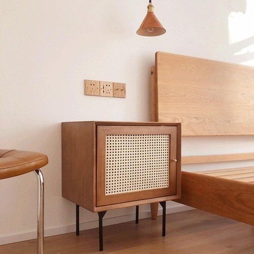 Jamie solid wood - wood, rattan