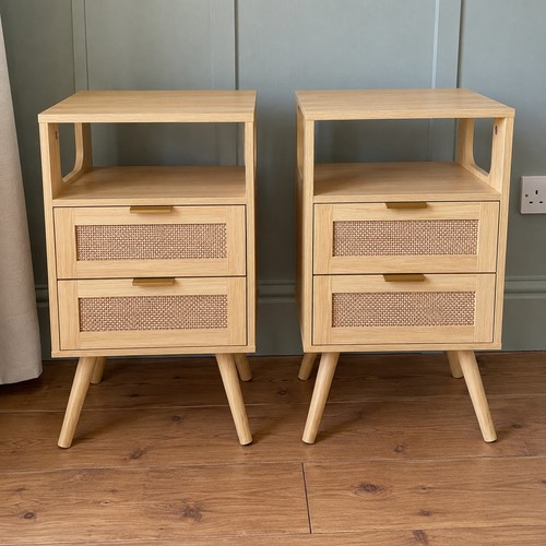 Bedside table set oak - set, of