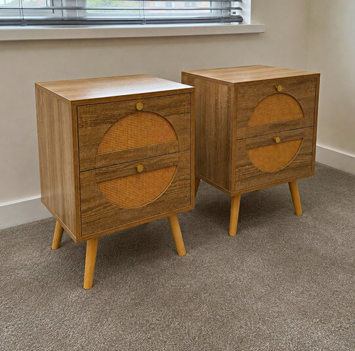 Set oak rattan - set, of