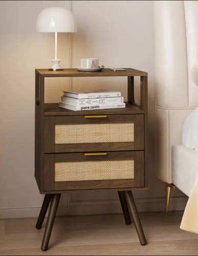 Jerx rattan bedside table - rattan,