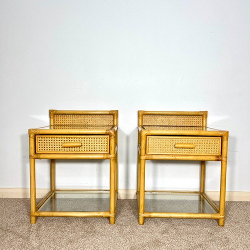 Mid century wicker rattan - wicker,