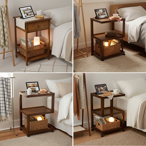 Retro brown tier bamboo - retro,