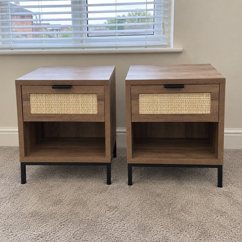 Bedside table set brown - set, 2