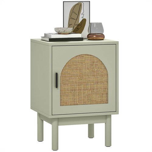 Boho bedside table rattan - bedside,