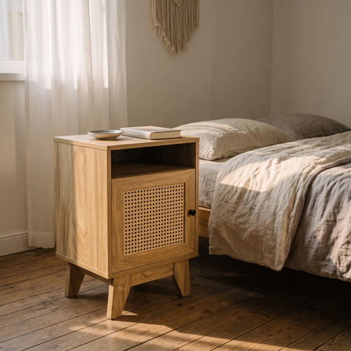 Bedside table with - bedside, door