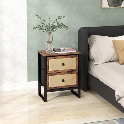 Homcom bedside table with - table,