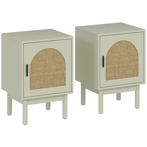 Rattan bedside table light - bedside,
