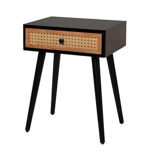 Leona matt black rattan - matt,