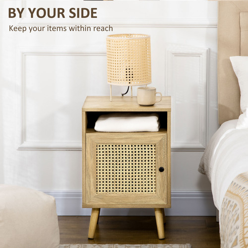 Nightstand rattan bedside - nightstand,,