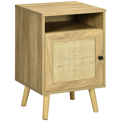 Homcom nightstand rattan - homcom, nightstand,