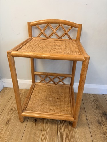 Vintage bamboo cane bedside - bamboo, &