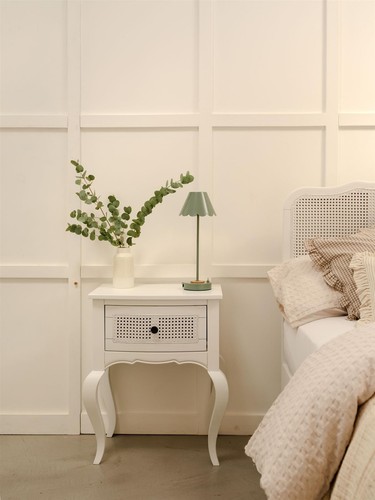 Louis bedside table - table,, cane
