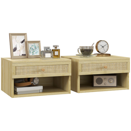 Homcom floating nightstands - floating,