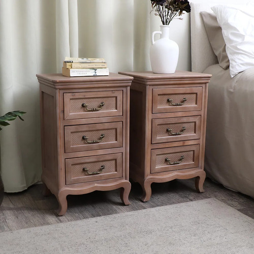 Pair solid wood drawer - of,