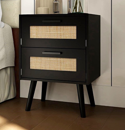 Black drawer bedside - drawer,