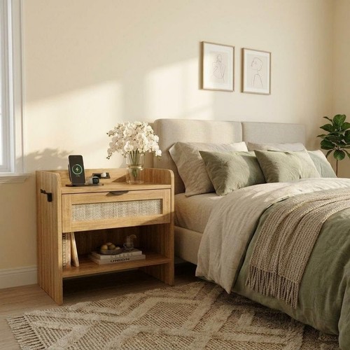 Rattan nightstands with - rattan,