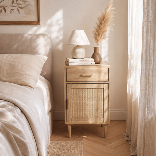 Boho rattan bedside - boho,