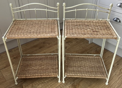 Rattan wicker iron - rattan, bedside