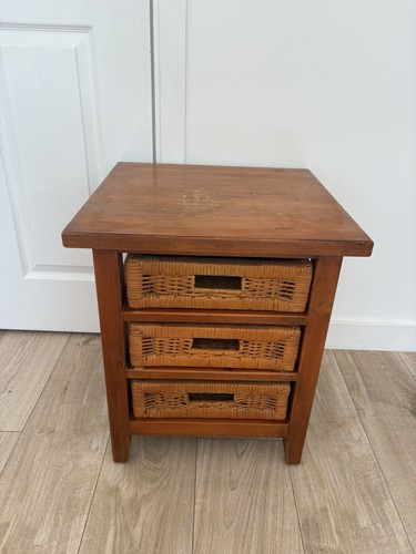 Vintage wooden bedside - vintage, table
